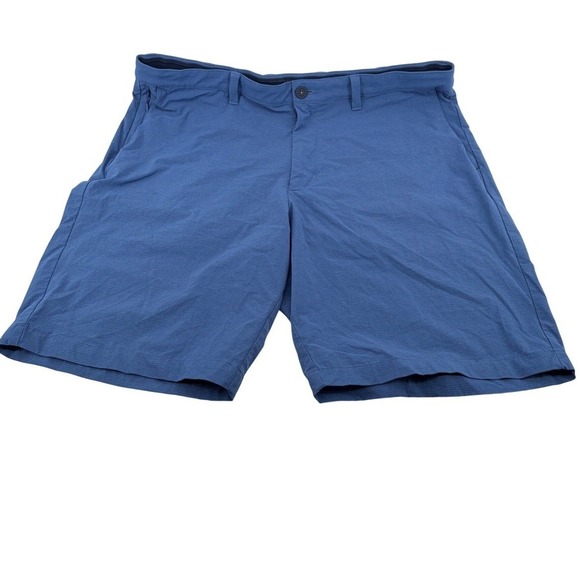 Tommy Bahama Other - Tommy Bahama Boracay Performance Shorts Mens 40 Blue Grid Stretch Golf Casual